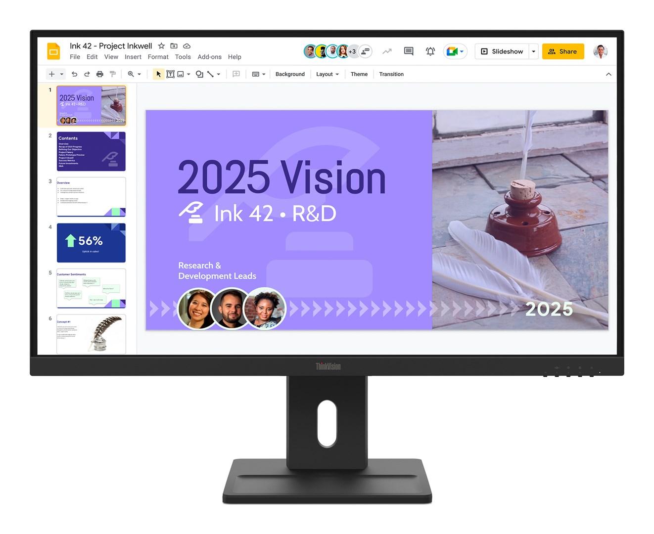 Lenovo ThinkVision E27q-40 27" QHD skærm - 100 Hz, IPS