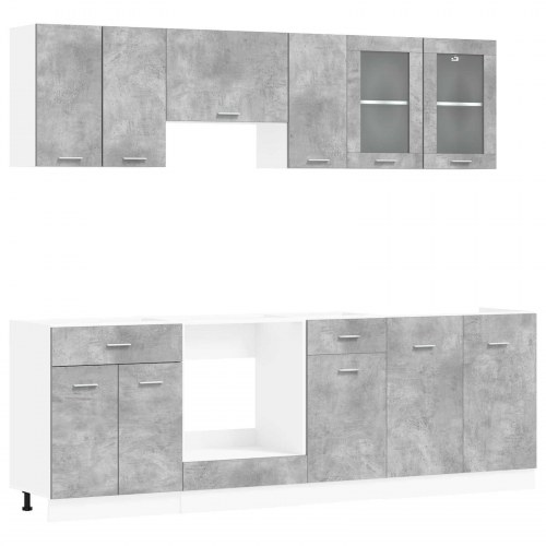 Sæt med køkkenskabe Lyon 8 stk 240 x 46 x 81,5 cm