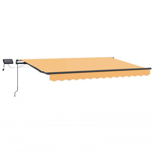 Udtrækkelig Markise Sandfarvet 350 x 250 cm Stof