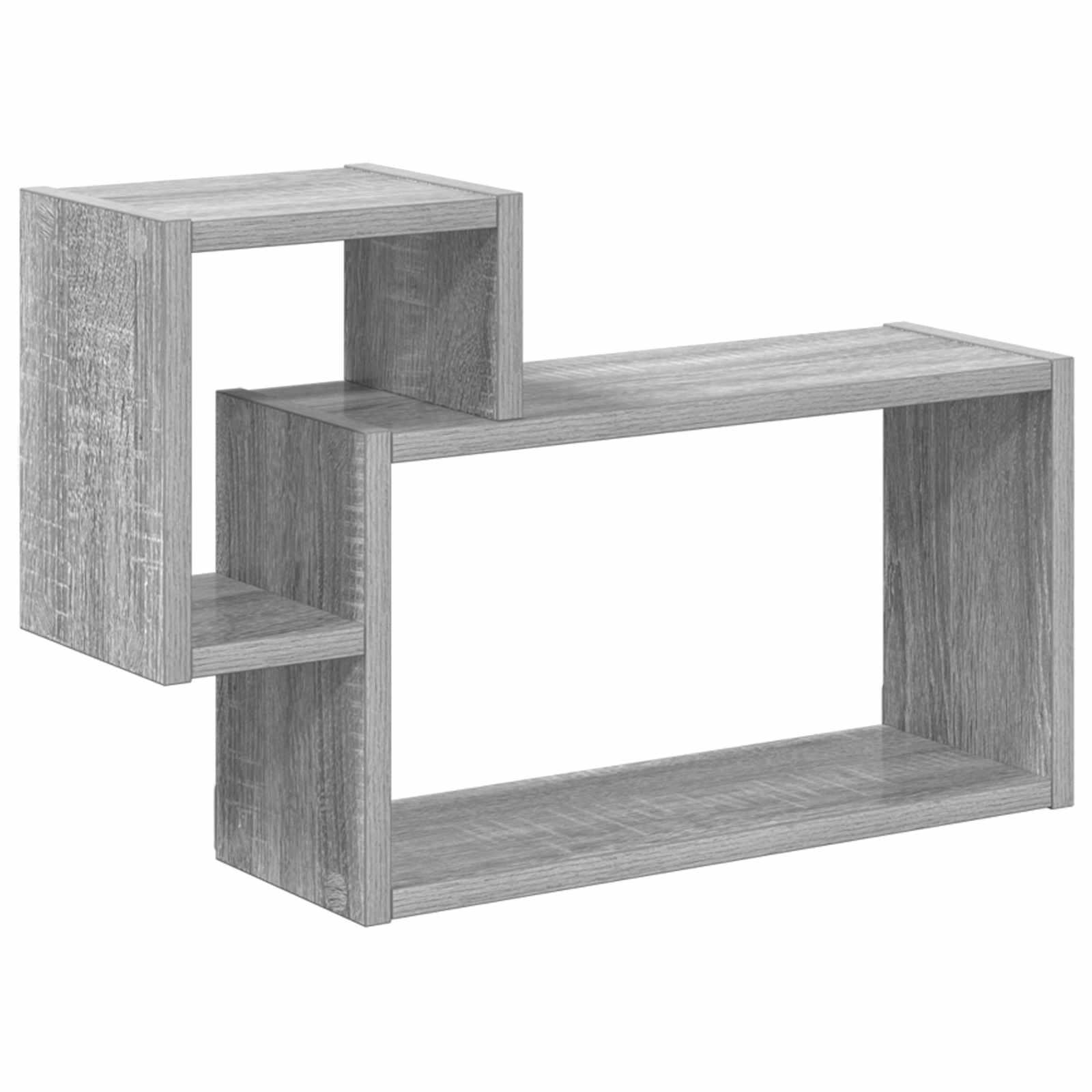Væghylde Vægmonteret Grå 55 x 15 x 35 cm Konstrueret træ