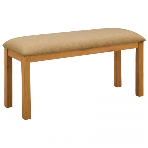Spisebænk 95 x 32 x 45 cm Massivt Eg Træ Beige