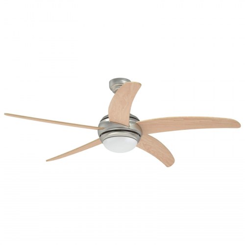 Loftfanne med lys Ø 130 cm Sonoma-eg
