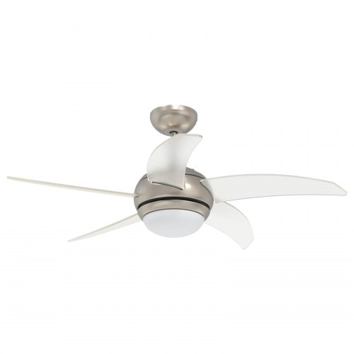 Loftfan med lys og fjernbetjening Ø 110 cm Transparent