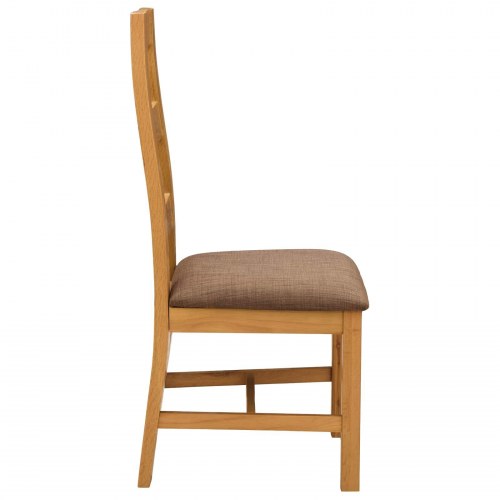 Spisestuestol 2 stk Massivt Eg Træ Grå 45 x 51 x 105 cm