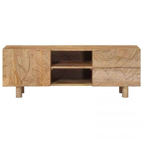 TV-skab 110 x 30 x 40 cm Massivt Mango Træ og Ingeniørtræ