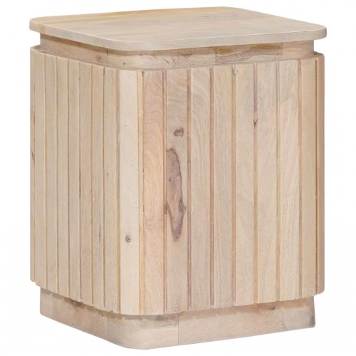 Håndlavet sidebord sæt 2 stk Hvid 45 x 45 x 45 cm