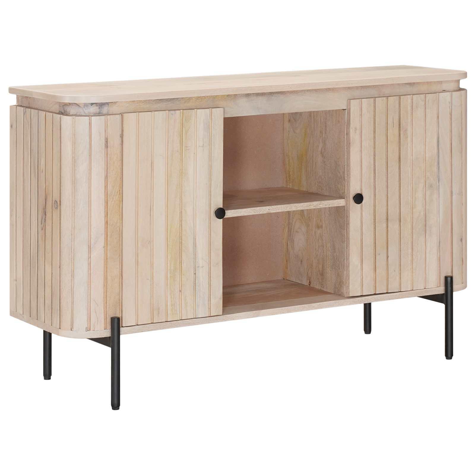 Sidebord 105 x 30 x 65 cm Massivt Mango Træ og Ingeniørtræ