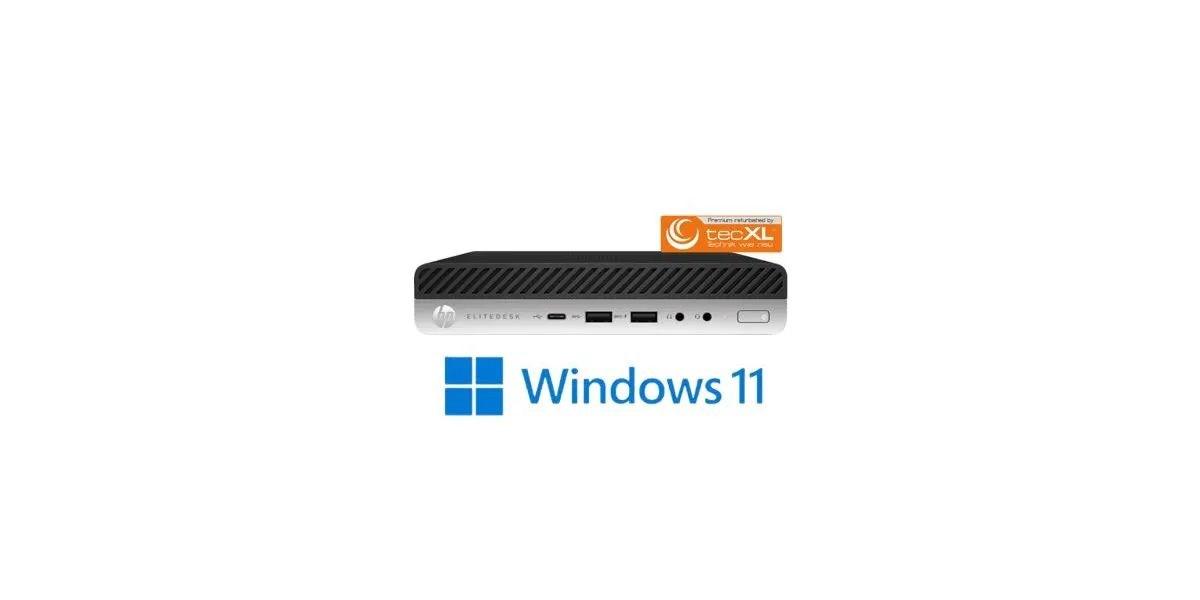 HP EliteDesk 800 G4 - kompakt desktop PC med Windows 11