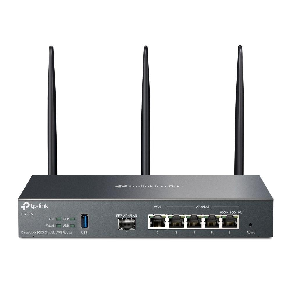 TP-Link ER706W Omada AX3000 Gigabit VPN-router med Wi‑Fi