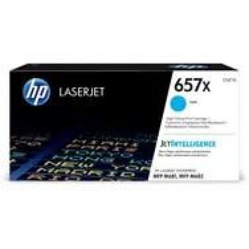 HP 657X høj kapacitet cyan LaserJet-toner