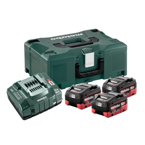 Metabo 685069000 batteri- og ladesæt - 18 V LiHD, 3 batterier + lader i kuffert