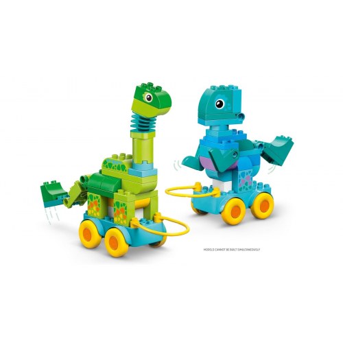 LEGO DUPLO 10451 - 3-i-1 Dinosaurer på hjul (108 dele)