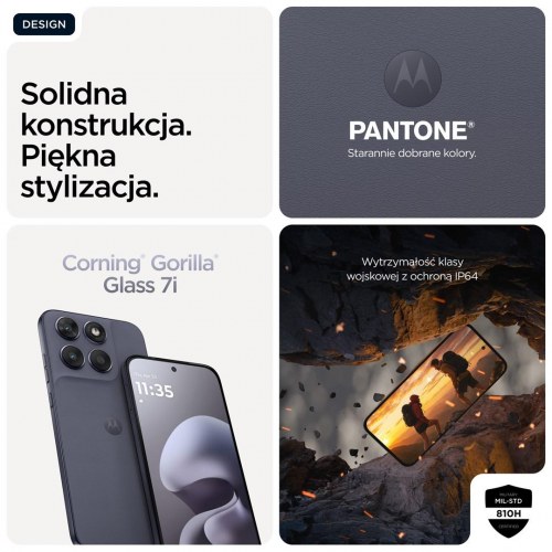 Motorola moto g67 6,8" 4/128 GB 5G - grå (PANTONE Arctic Seal)