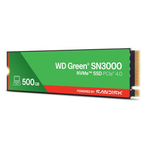 WD Green SN3000 NVMe SSD 500 GB (PCIe 4.0)