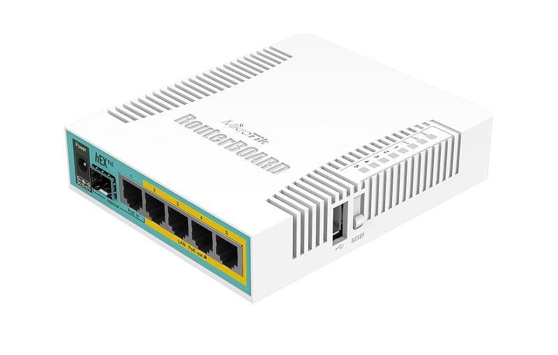 MikroTik hEX PoE kablet router - Hvid