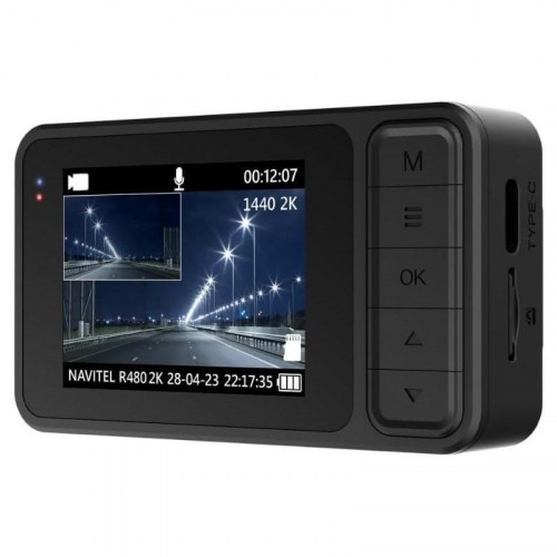 Navitel R480 2K dashcam - for- og bakkamera