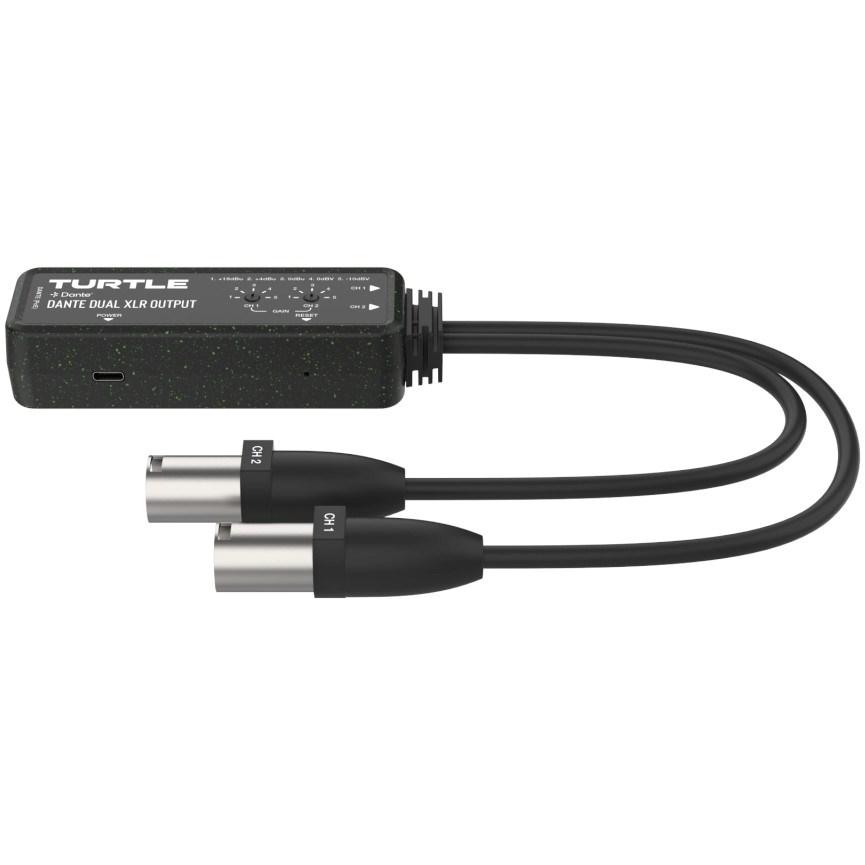 Turtle AV Turtle Dual XLR Output - 2-kanals Dante til analog XLR-adapter