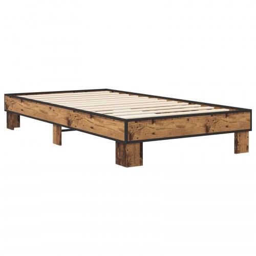 Sengestel i gammelt træ 80 x 200 cm - konstrueret træ