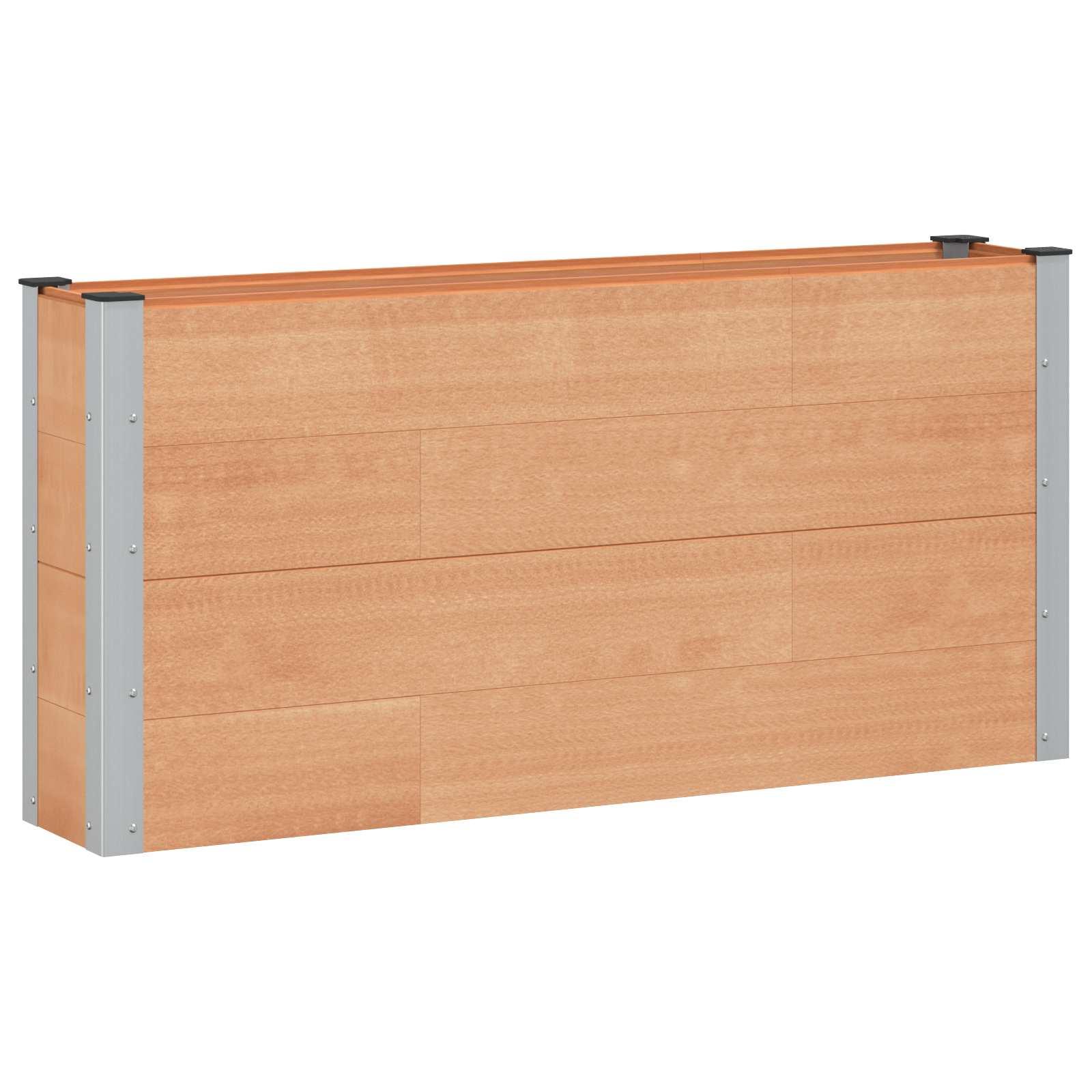 Højbed Brun 150 x 30 x 72 cm alu. billede