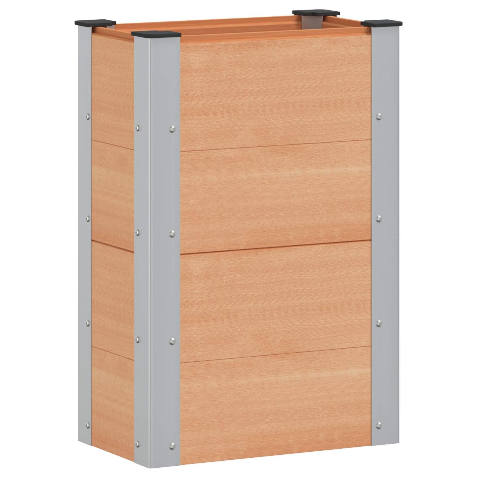 Højbed Brun 50 x 30 x 72 cm alu. billede