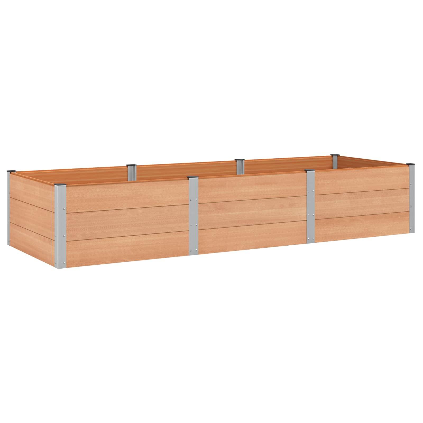 Højbed Brun 300 x 100 x 54 cm alu. billede
