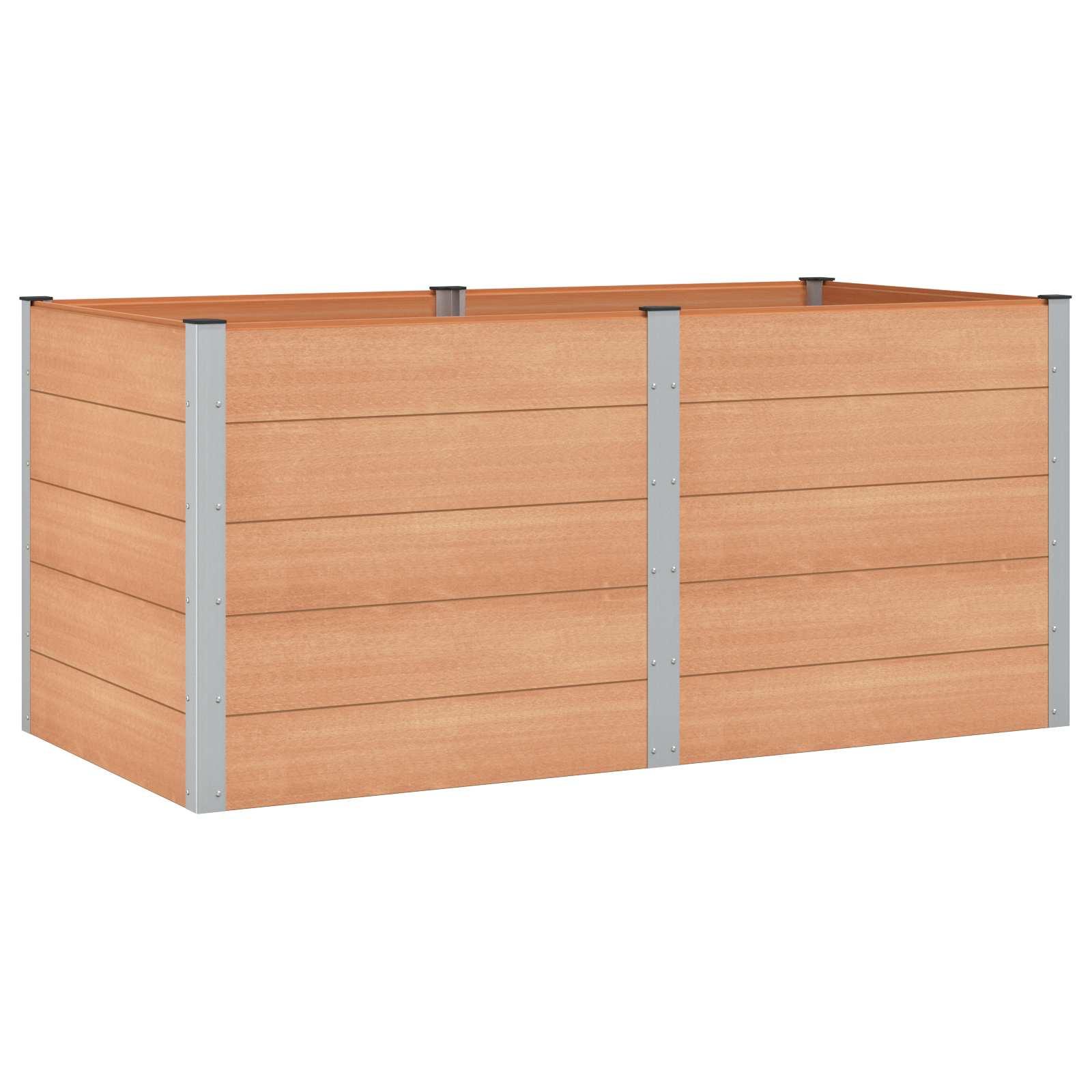 Højbed Brun 200 x 100 x 91 cm alu. billede