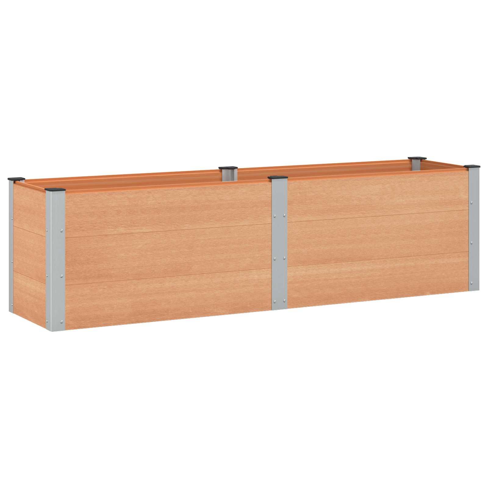 Højbed Brun 200 x 50 x 54 cm alu. billede