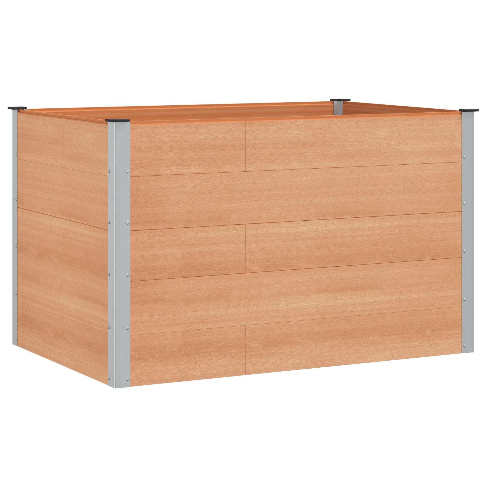 Højbed Brun 150 x 100 x 91 cm alu. billede