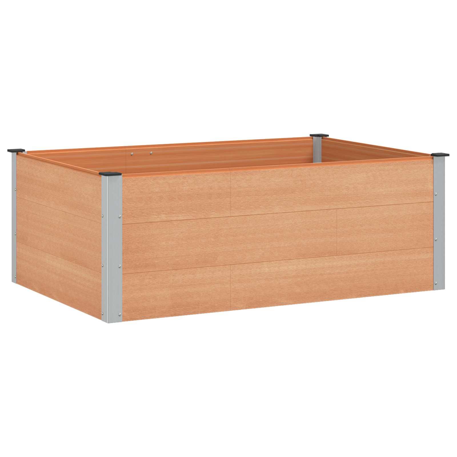 Højbed Brun 150 x 100 x 54 cm alu. billede