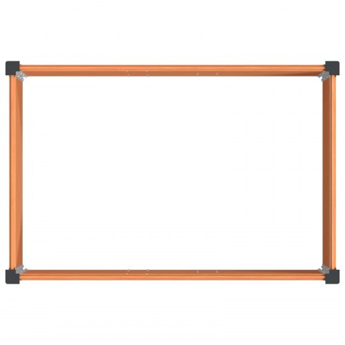 Højbed brun 150 x 100 x 54 cm i WPC og aluminium