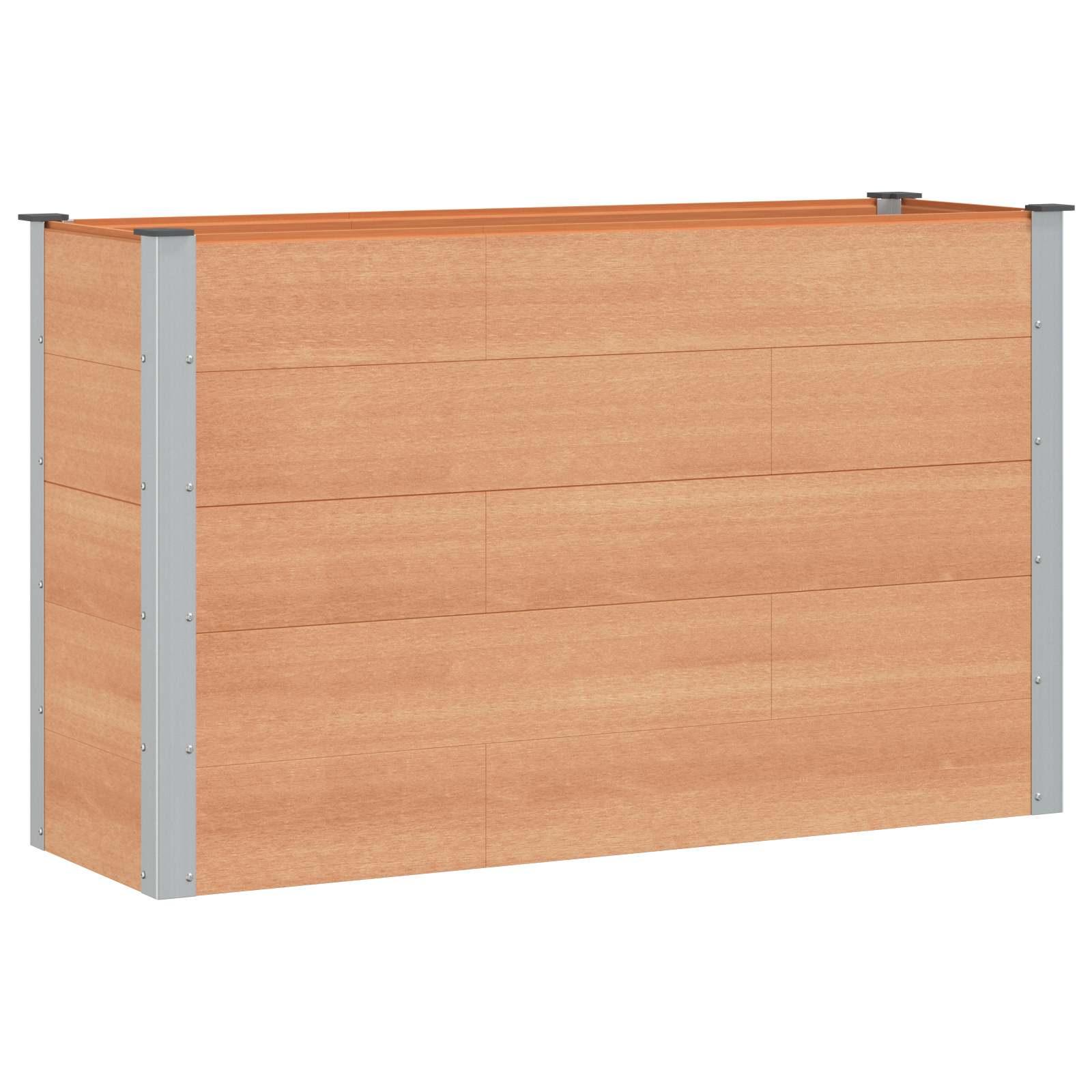 Højbed Brun 150 x 50 x 91 cm alu. billede