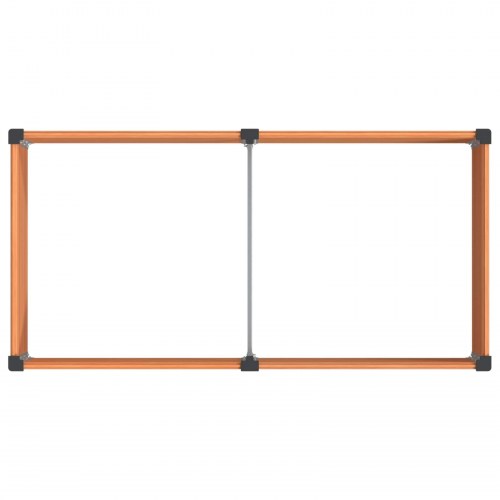 Højbed i brun WPC og aluminium - 100 x 50 x 91 cm