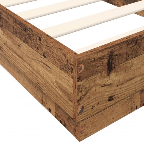 Gulvsengramme i gammelt træ 80 x 200 cm