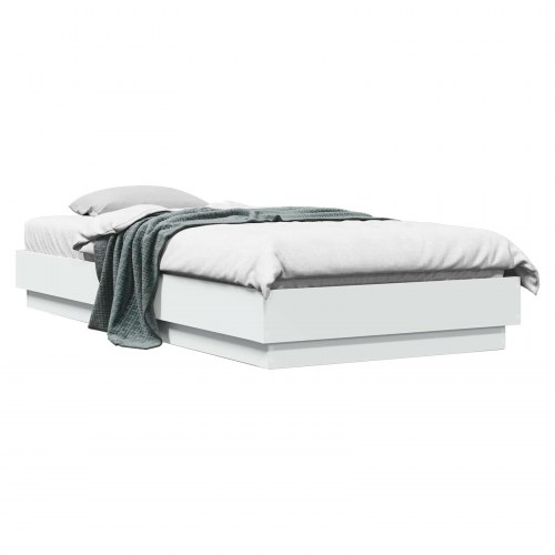 Gulvsengramme hvid 80 x 200 cm