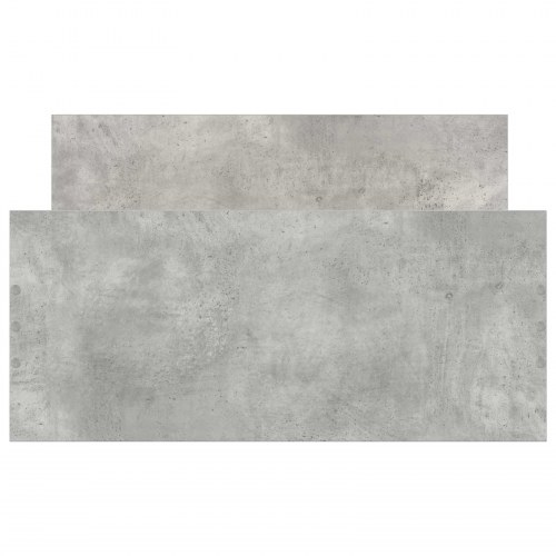 Sengestel med hovedgærde - betongrå 80 x 200 cm, konstrueret træ