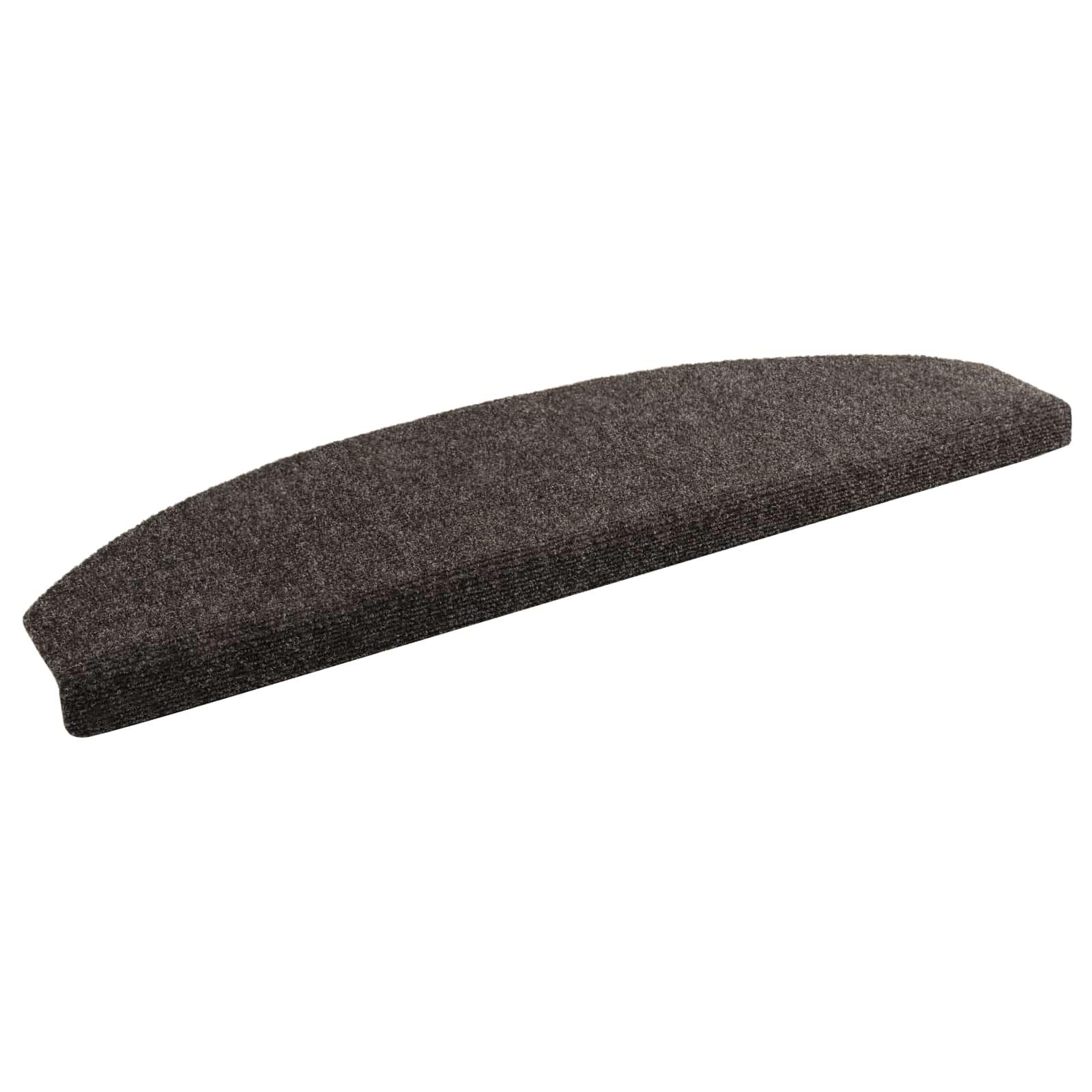 Selvklæbende Trappemåtter 15 stk Antracit 80 x 24,5 x 3,5 cm billede