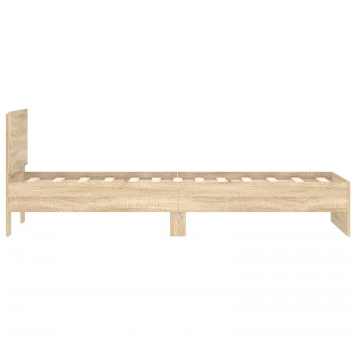 Sengeramme med sengegavl i Sonoma-eg 80 x 200 cm