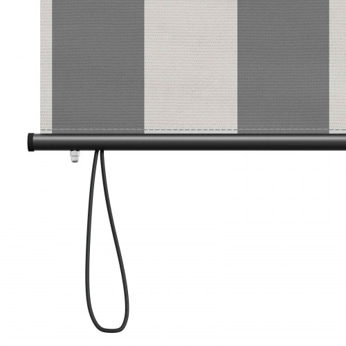 Udendørs rullegardin - antracit/hvid 180 × 250 cm i stof og aluminium
