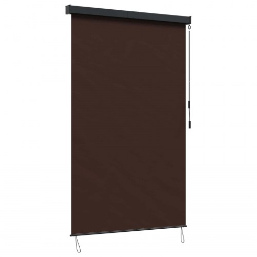 Udendørs rullegardin - brun 180 × 250 cm i stof og aluminium