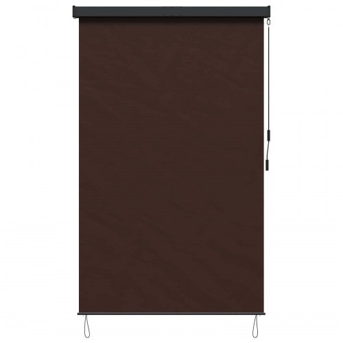 Udendørs rullegardin - brun 120 x 250 cm i stof og aluminium