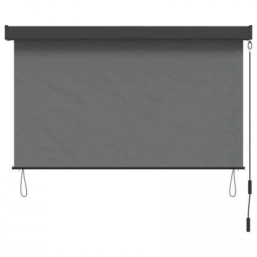Udendørs rullegardin lysegrå 100 x 250 cm i stof og aluminium