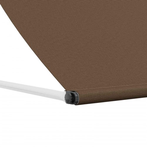 Markise gråbrun 150 x 150 cm - justerbar udendørs solafskærmning