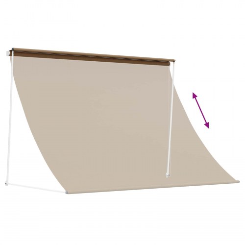 Markise - beige 100 x 150 cm, 180 g/m² polyester med PU-belægning