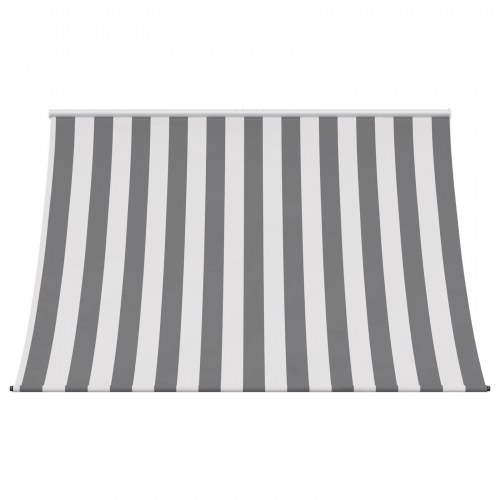 Markise anthracit/hvid 200 × 150 cm - justerbar vægmarkise