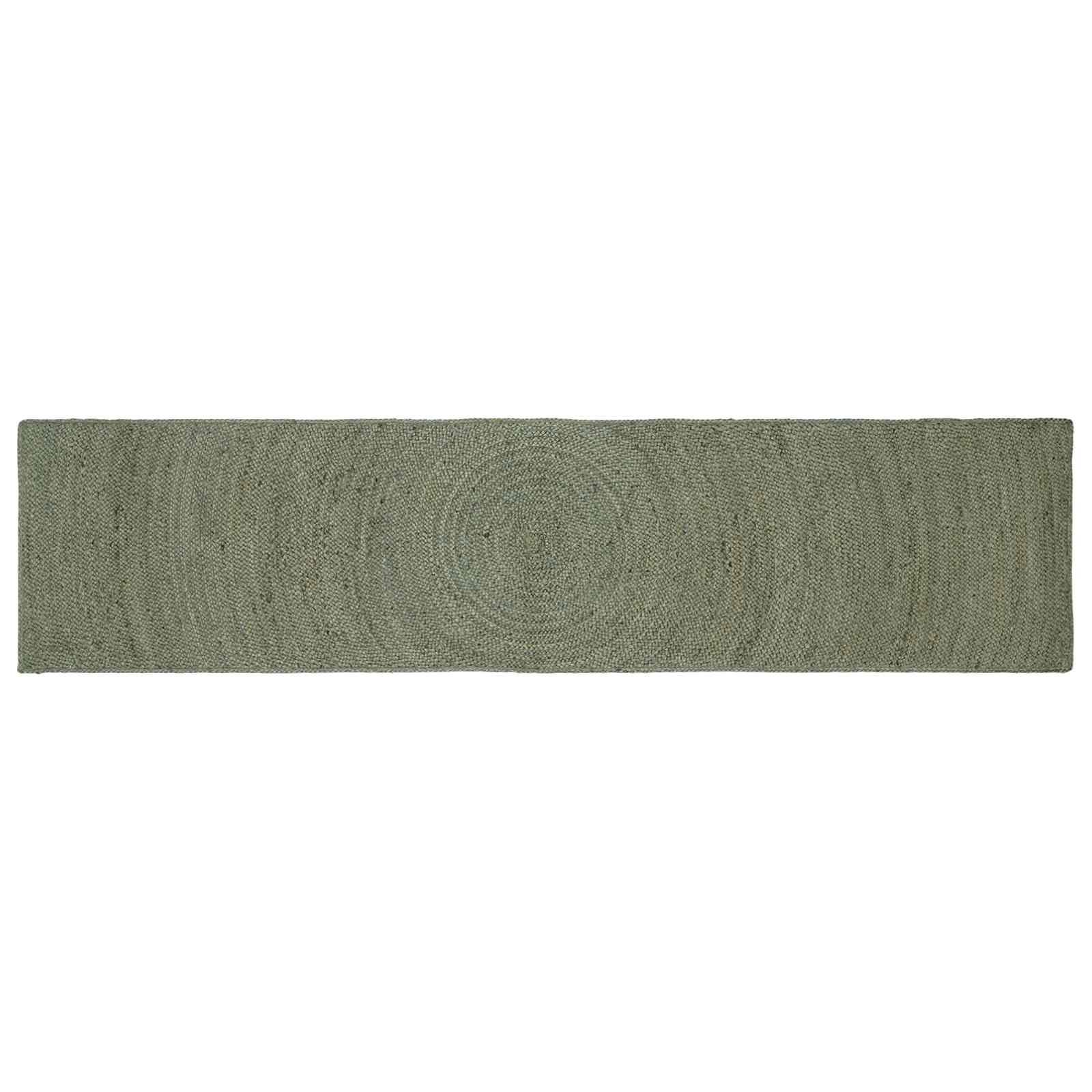 Områdetæpper Olivengrøn 60 x 250 cm Jute billede