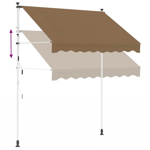 Manuel udtrækkelig markise - beige, 300 cm