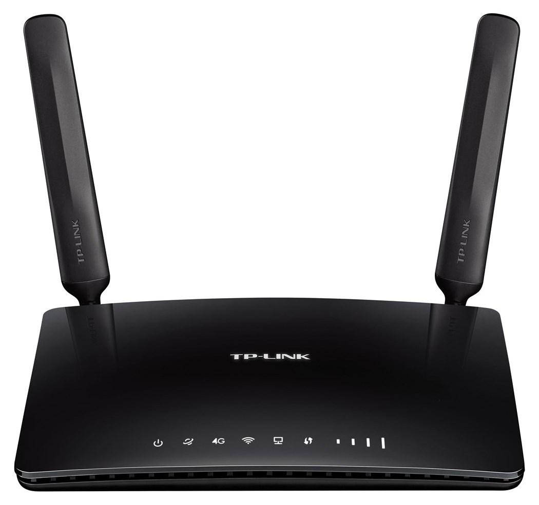 TP-Link TL-MR6400 4G LTE router - 2,4 GHz, Fast Ethernet, sort billede