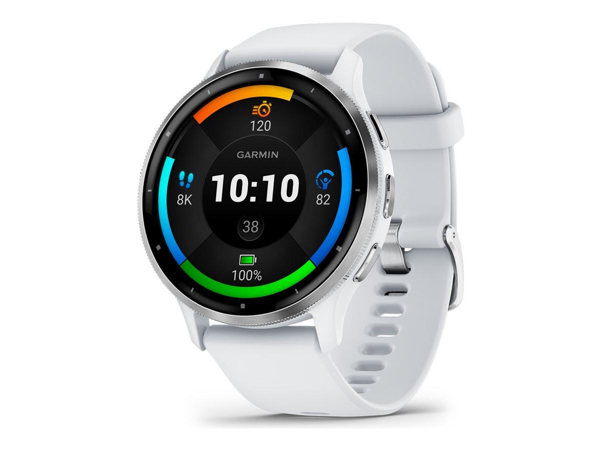 Garmin Venu 3 45 mm - sølv/hvid smartwatch