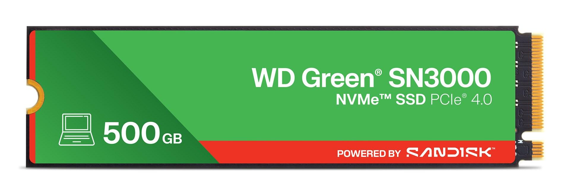 WD Green SN3000 NVMe SSD 500 GB - M.2 2280 PCIe 4.0