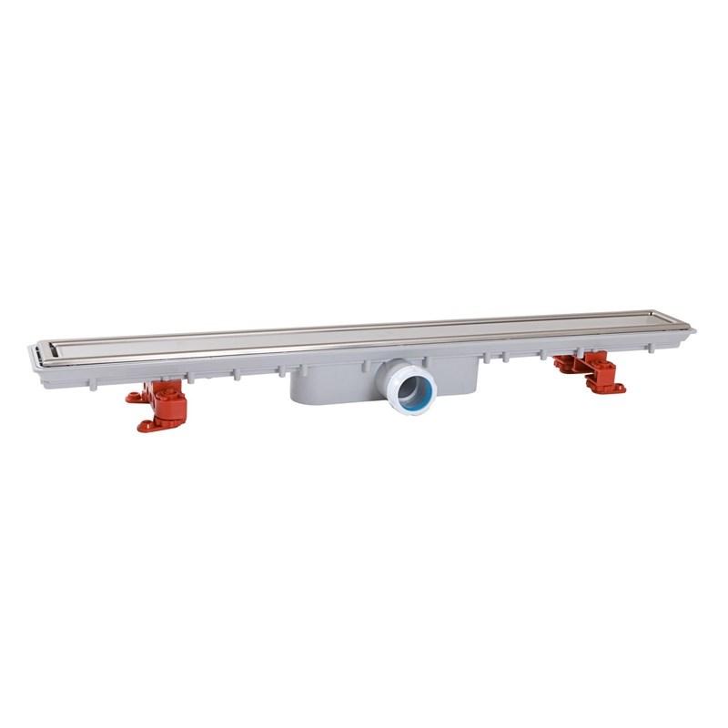 Bruseafløb/linjeafløb 79 cm - lav højde 40 mm med vendbart ristlåg og push-fit billede